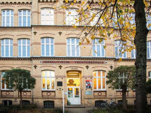 Das Gebäude der Israelitischen Töchterschule in der Karolinenstraße