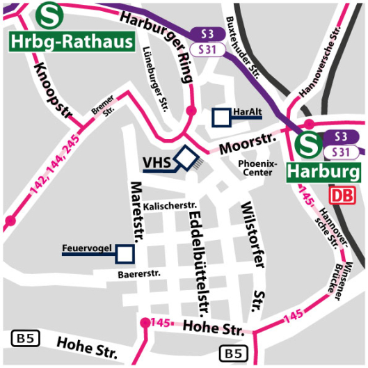 Karte Region Harburg