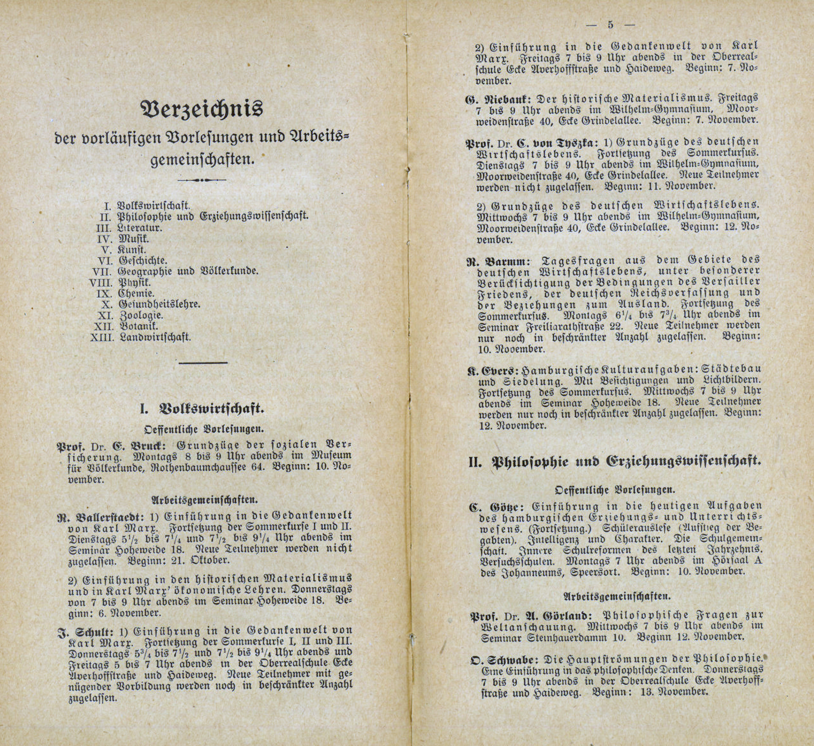 Pressemeldungen Hamburger Volkshochschule